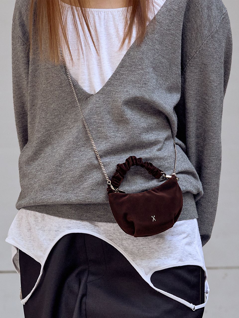 【JOSEPH&STACEY】韓国人気★Daily Shirring Bag L_Haze Daily Shirring Bag S Black | JOSEPH AND STACEY