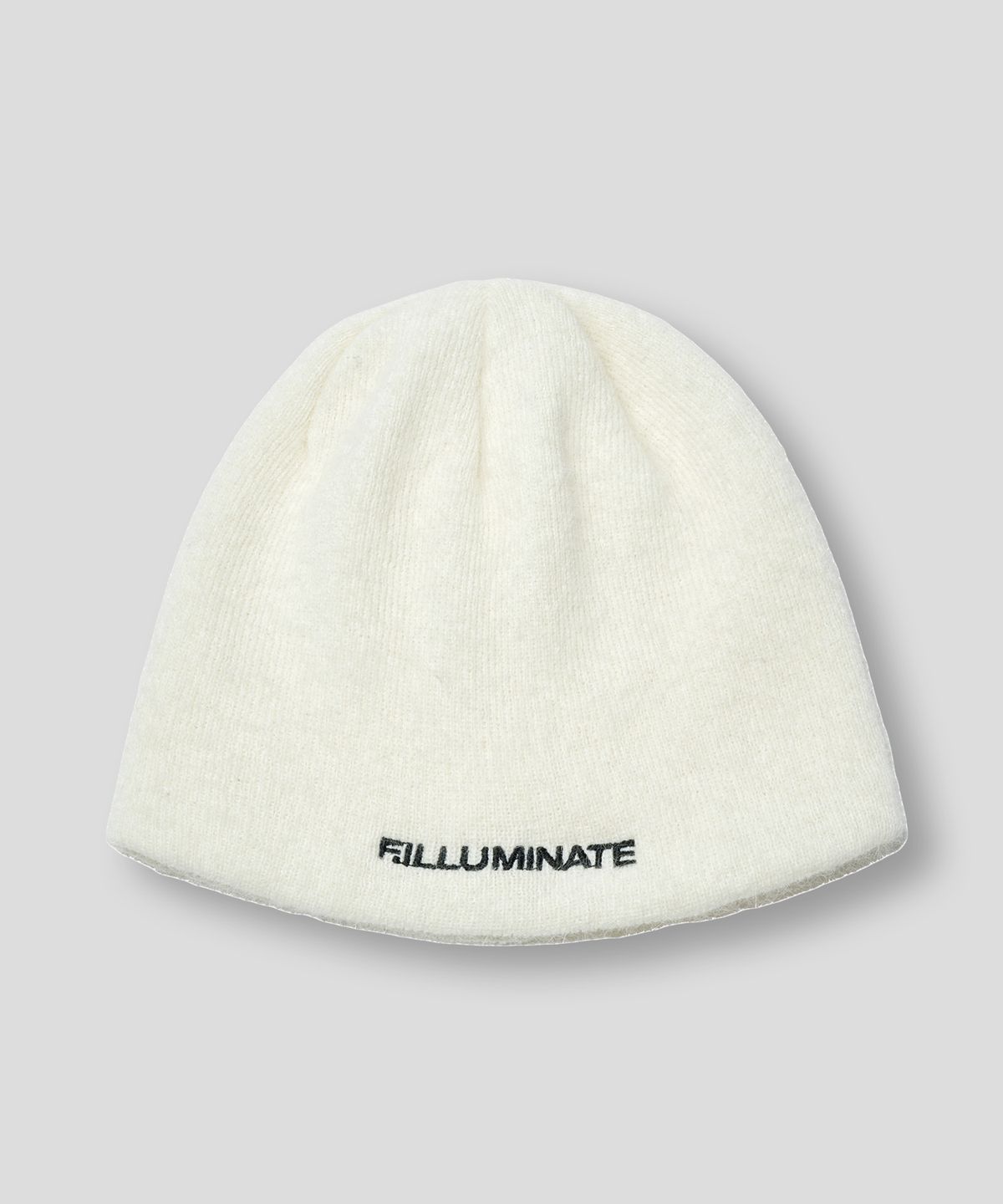 필루미네이트(FILLUMINATE) 헤어리 로고 비니-아이보리