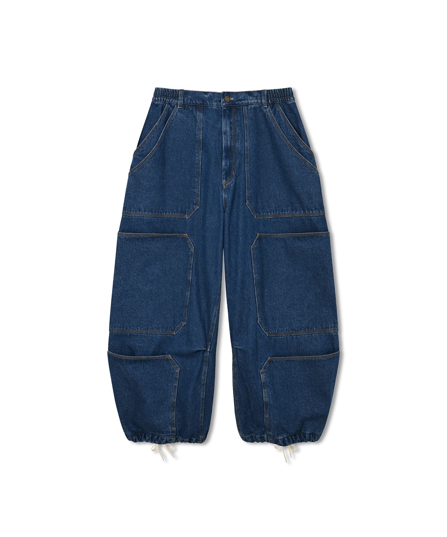 【ANGLAN】24FW★ [AG] Spread Panel Denim Work Pants MUSINSA | ANGLAN Spread Panel Denim Work Pants - Denim