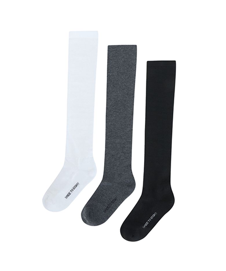 LOGO CUSHION CREW SOCKS (SET)