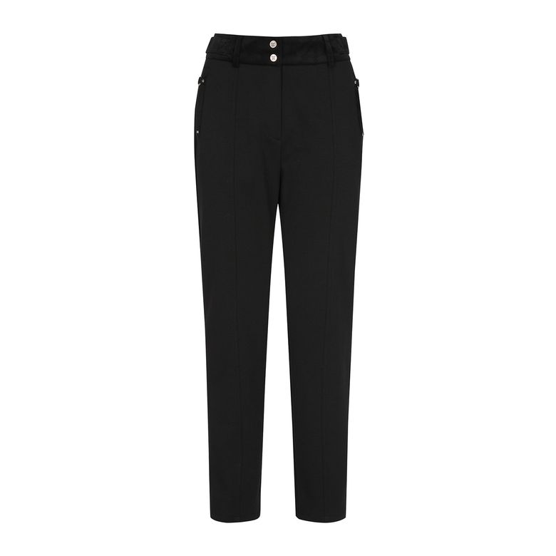 W JERSEY RIDER SET-UP JOGGER L/PT_BK