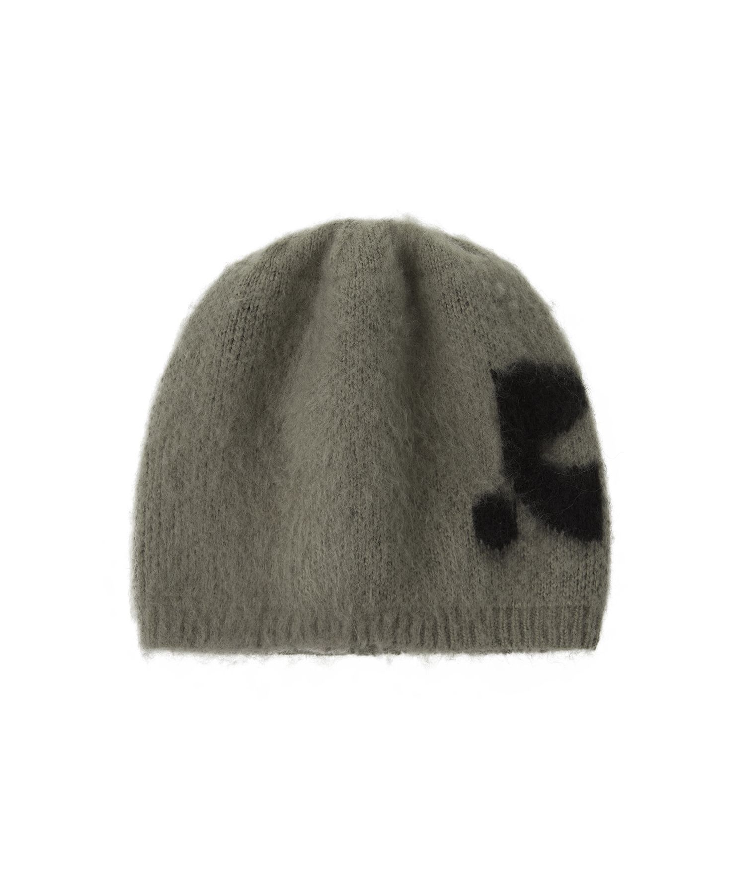 MUSINSA | REST&RECREATION MOHAIR JACQUARD BEANIE - KHAKI