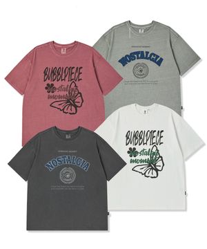 [SET] 남여공용 노스텔지아 피그먼트 반팔티셔츠