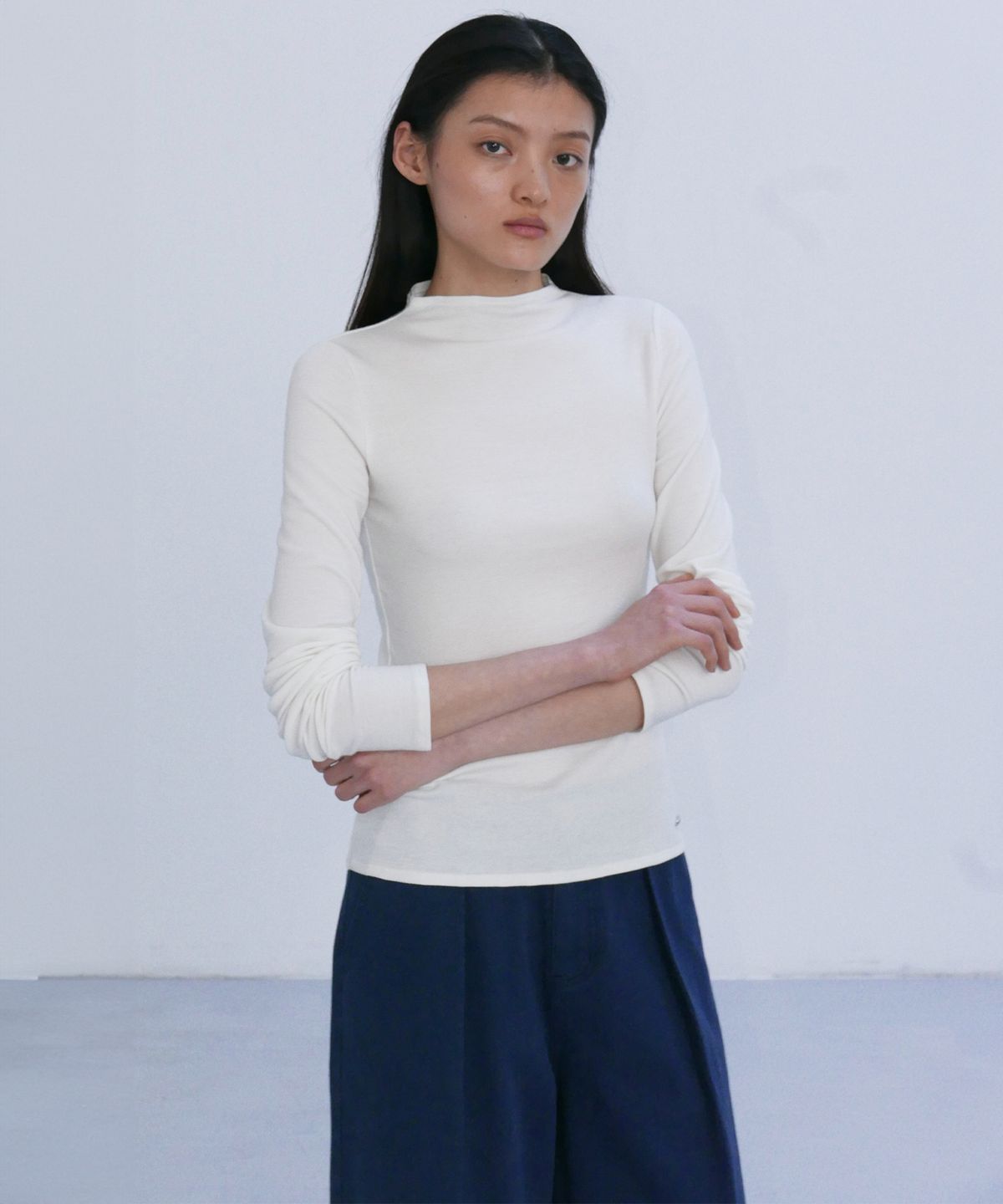 엔오르 스튜디오(ENOR STUDIO) STRETCH RAGLAN T-SHIRTS - IVORY