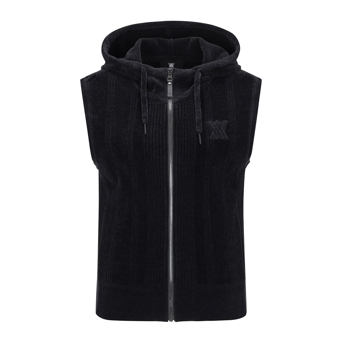 어뉴골프(ANEW GOLF) W CHENILLE KNIT HOODY VT_BK
