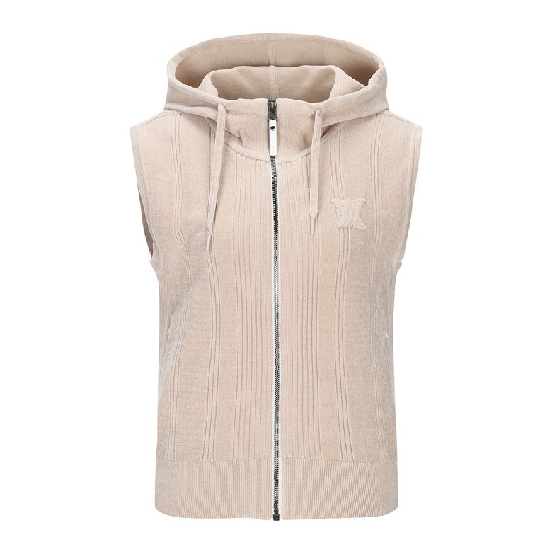 W CHENILLE KNIT HOODY VT_LE