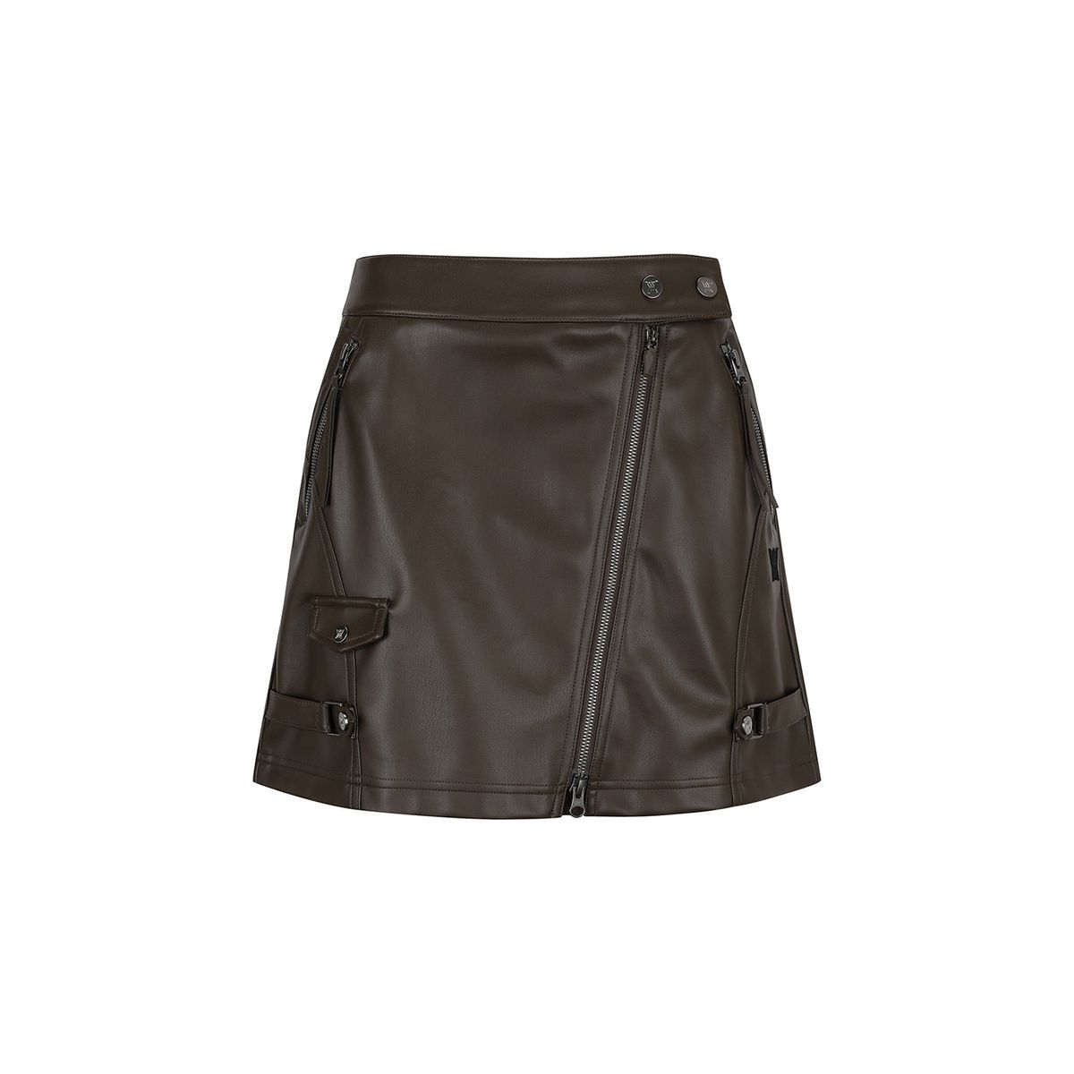 어뉴골프(ANEW GOLF) W FAUX LEATHER A-LINE SQ_BR