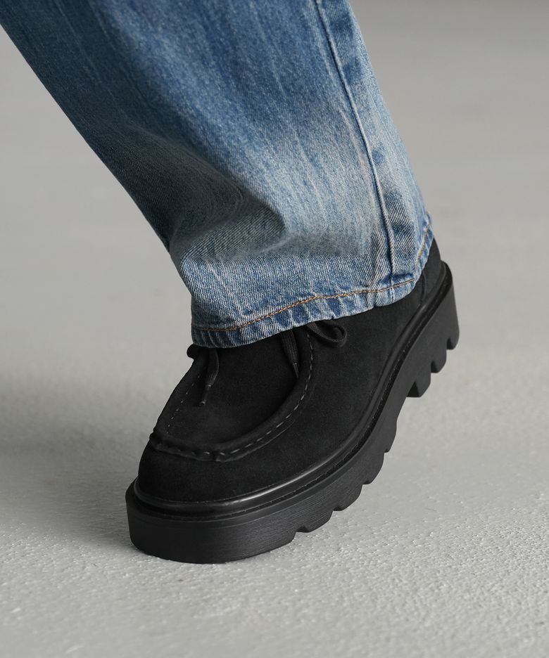 [미누의코디 x 식스핏] BOLD CHUNKY WALLABEE-BLACK