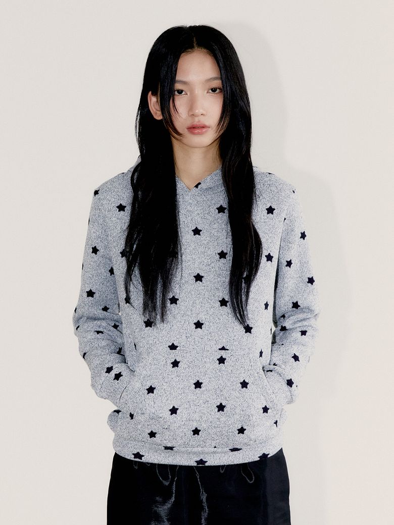 MINI STAR HOODIE, MELANGE