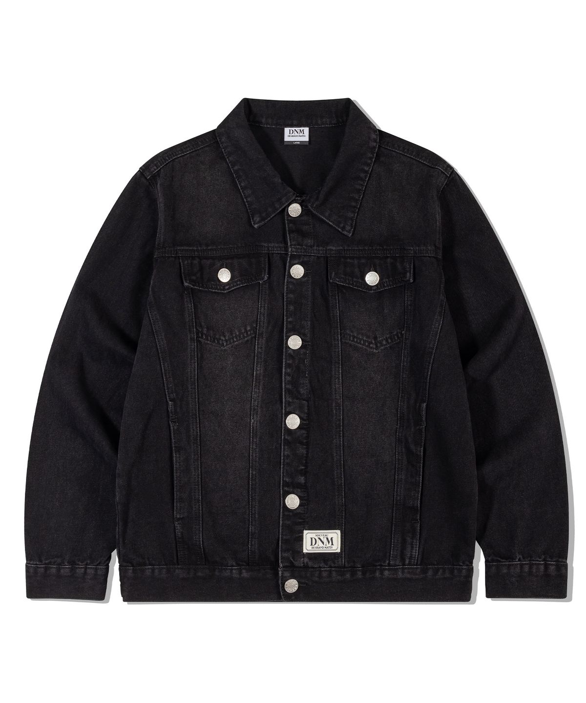 디 그랜드 마틴(DE GRAND MATIN) WASHED DENIM TRUCKER JACKET_BLACK