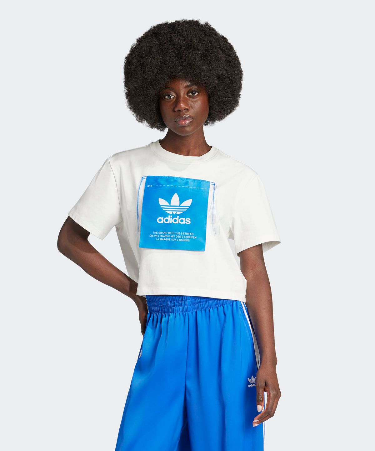 아디다스(ADIDAS) (x크세니아) 라벨 티 - 화이트 / IW5662