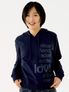 LETTERING HOODIE, NAVY