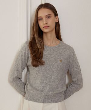 Essential Round Neck Knit - Grey