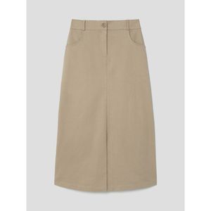 앞트임 H라인 스커트  베이지