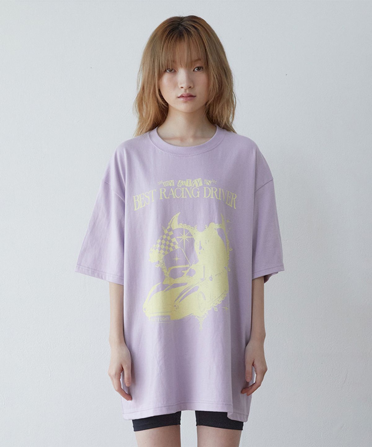 쓰리투에이티(THREE TO EIGHTY) BEST DRIVER T-SHIRT (LAVENDER)