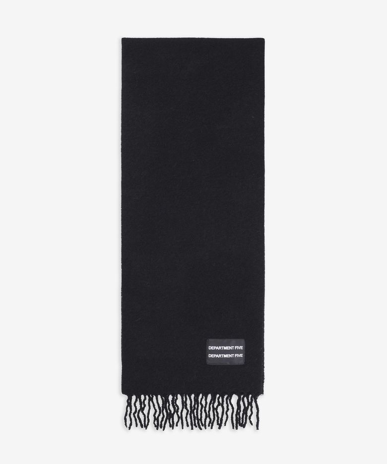 울 프린지 머플러 - 블랙 / XZ0152MF0060999