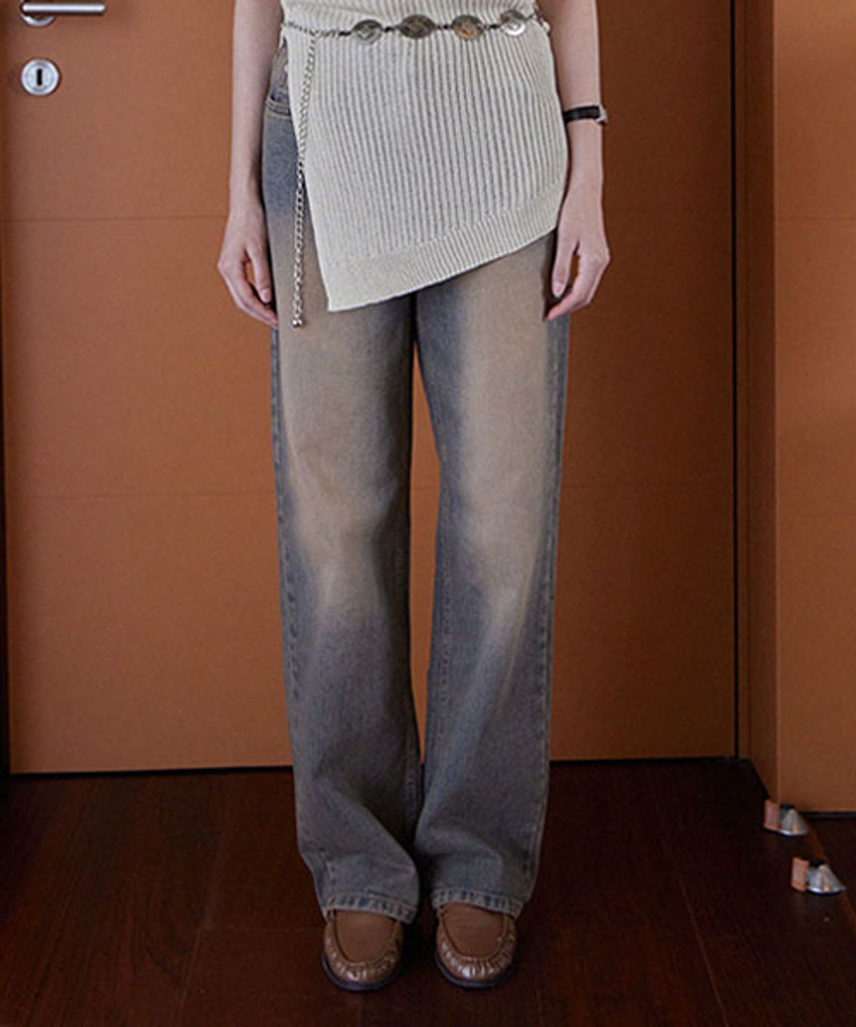 헤인트(HAINT) ZINNA WASHED LONG WIDE PANTS