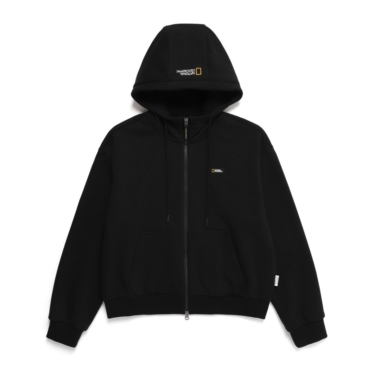내셔널지오그래픽(NATIONALGEOGRAPHIC) N244WFT910 여성 메이든 기모 후드집업 CARBON BLACK