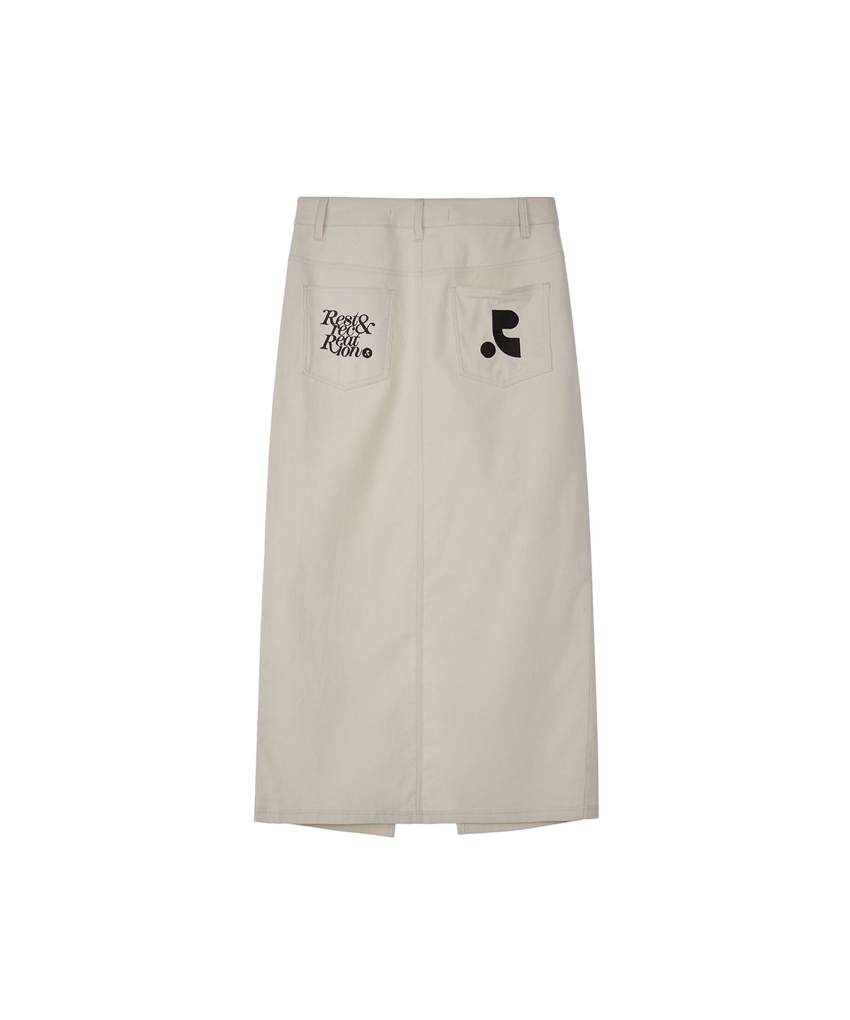 레스트앤레크레이션(REST&RECREATION) CORDUROY MAXI SKIRT - IVORY