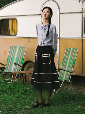 메이플로드 스커트_블랙