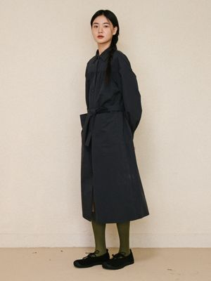 레이트어텀 원피스코트_네이비