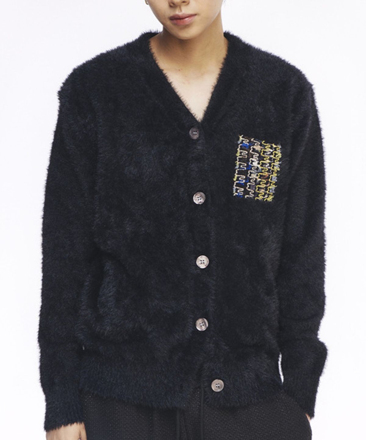 그레이티스트(THE GREATEST) Angora Cardigan Black