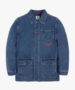 데님 워싱 워크 자켓 GEE245-203 진청