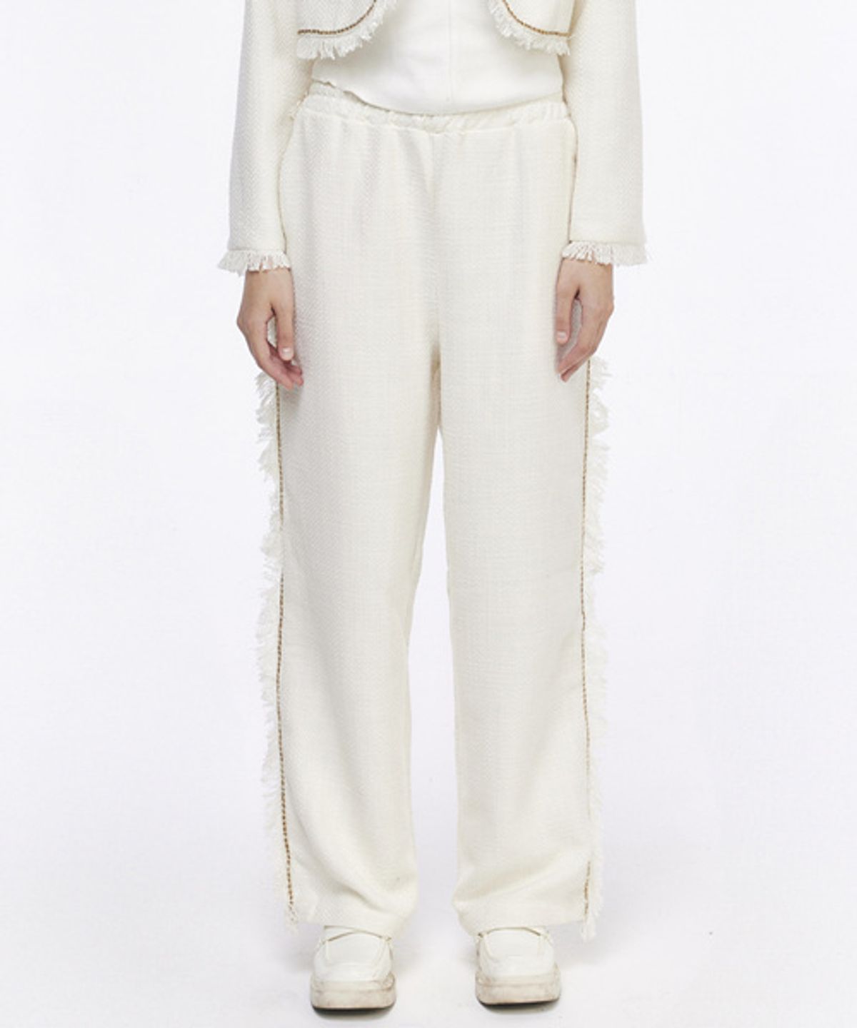그레이티스트(THE GREATEST) Tweed Banding Pants Ivory