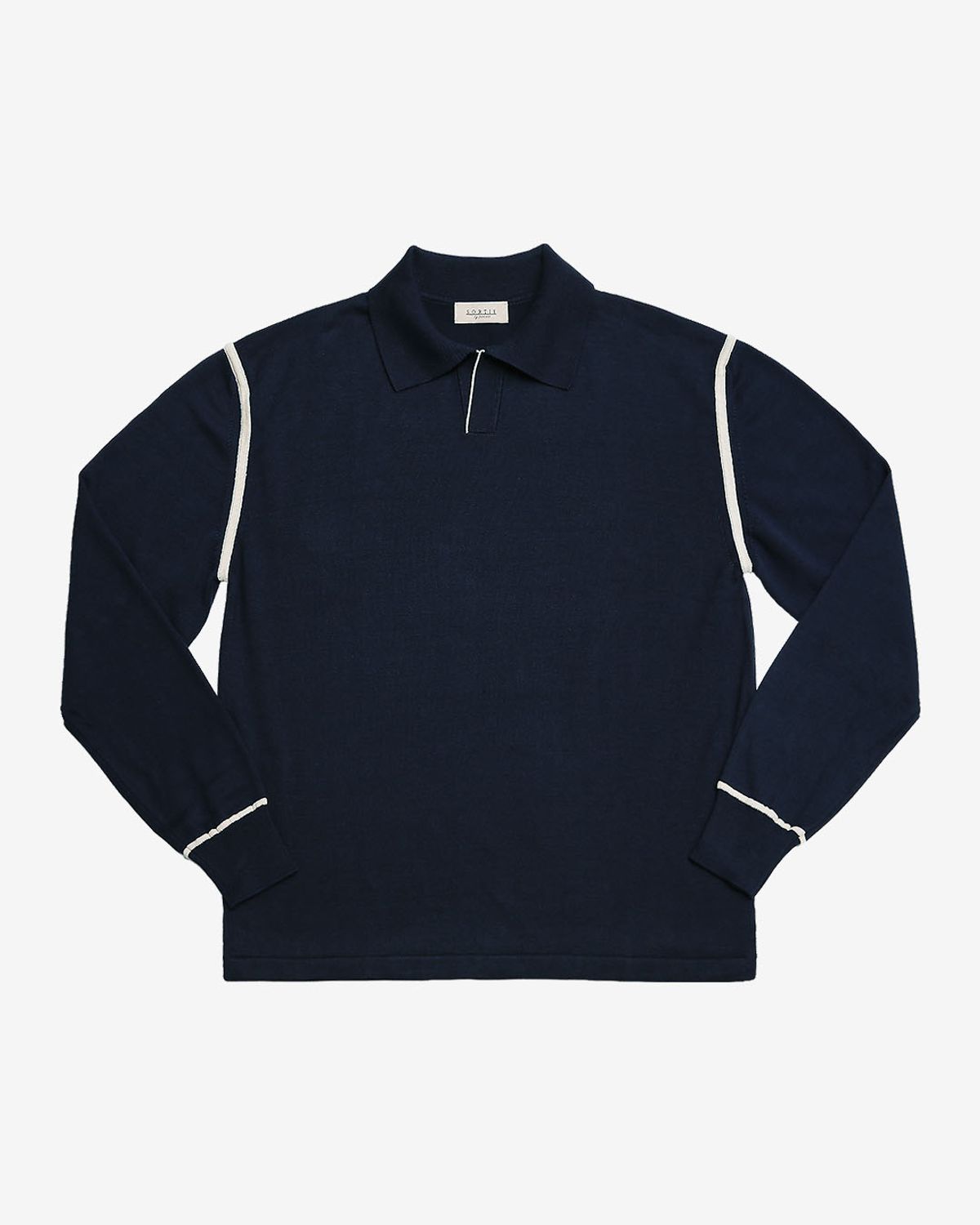 솔티(SORTIE) Essential Comfort Combination Knit (Navy)