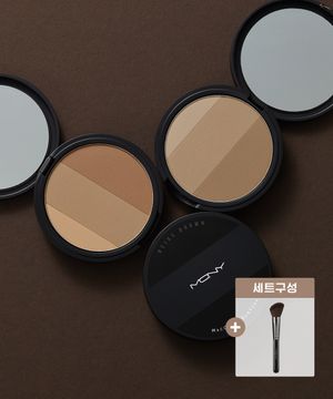(본품+브러쉬) 페이크업 컨투어 3색 쉐딩 입체창조 코쉐딩 하이라이터