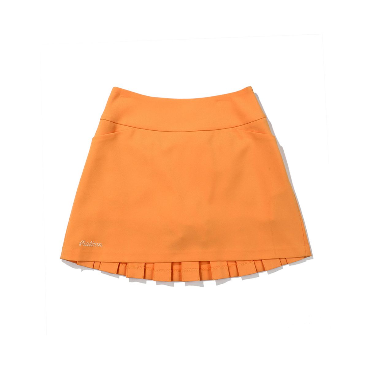 말본 골프(MALBON GOLF) 백 플리츠 스커트 ORANGE (WOMAN)