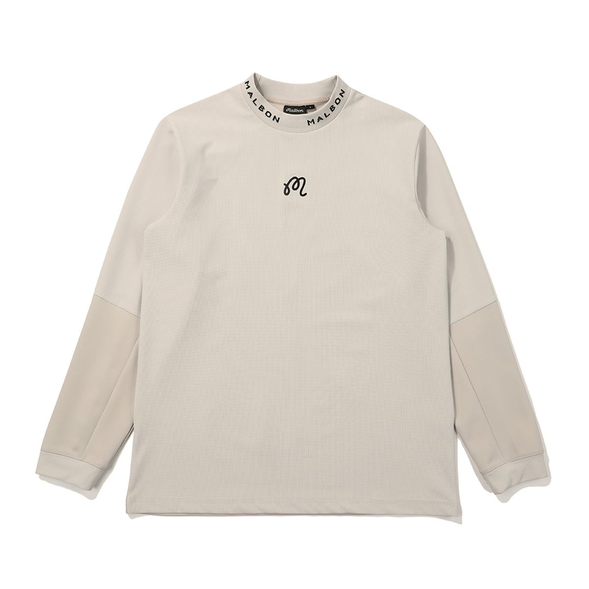말본 골프(MALBON GOLF) 말본 믹스 모크넥 미들레이어 GREYISH BEIGE (MAN)