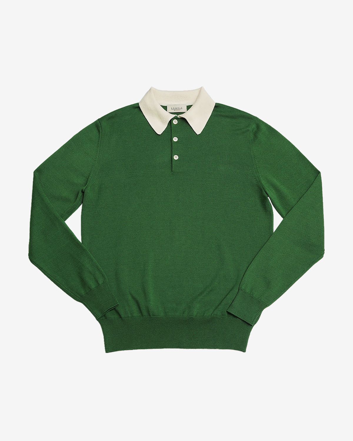 솔티(SORTIE) Combination Polo Knit (Green)