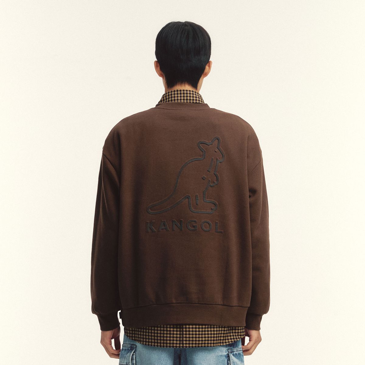 캉골(KANGOL) 빅 심볼 스웨트셔츠 1756 브라운