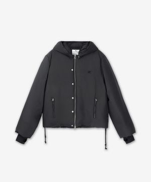 AC 나일론 후드 푸퍼 패딩 - 블랙 / 324CMA155PL01129999