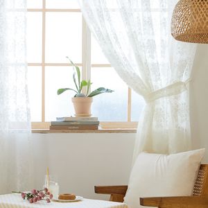 레이스 가리개커튼(봉집형) 2종택1