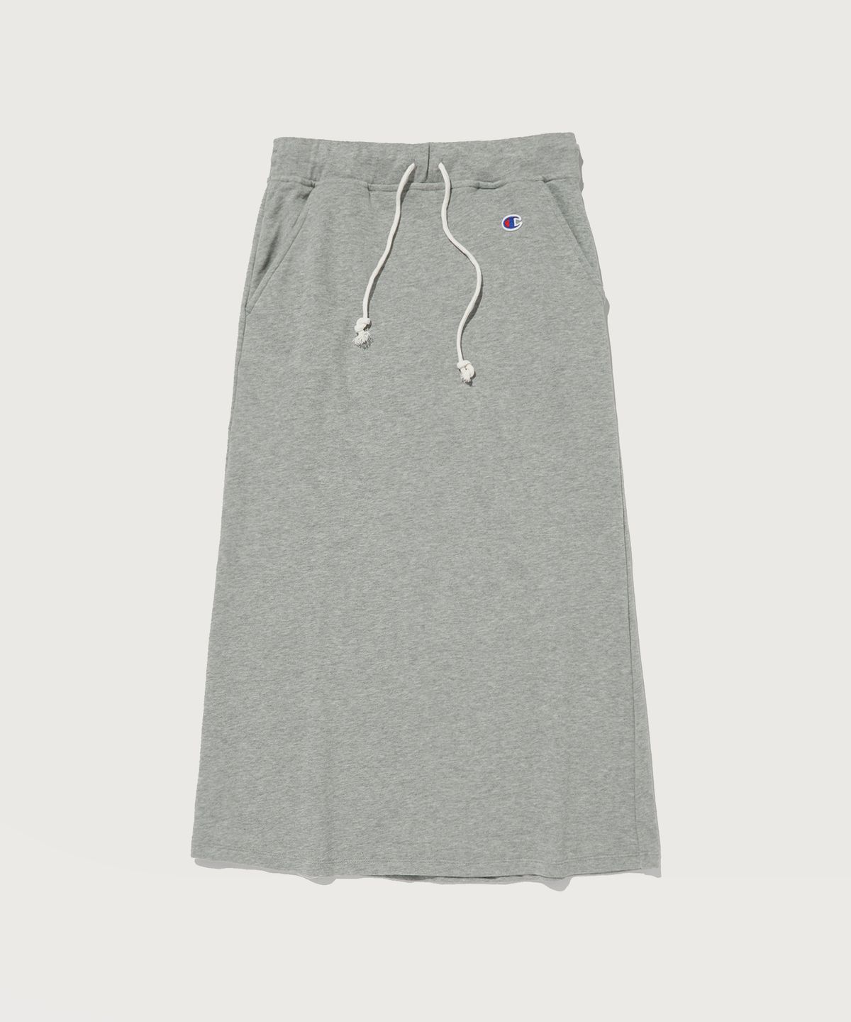챔피온(CHAMPION) 여성 C로고 롱 스트링 스커트 Nomal Grey