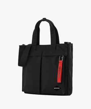 나일론 탑핸들 유틸리티 워크 토트백 GEE238-708 블랙