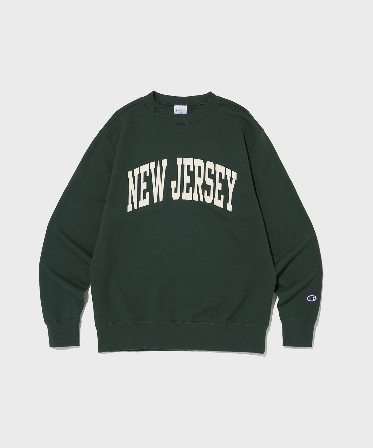 챔피온(CHAMPION) 뉴저지 CVC 크루넥 스웨트셔츠 Dark Green
