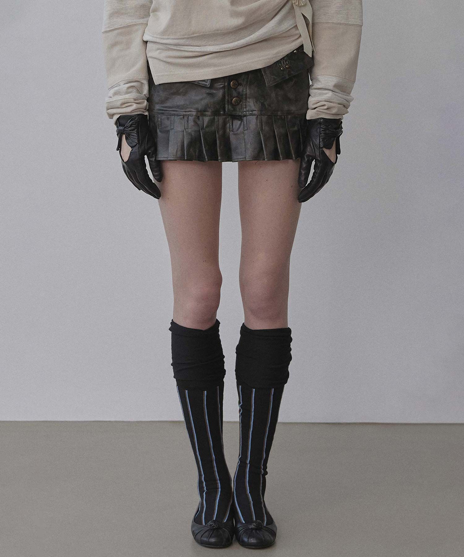 無料配送 ◆ SCULPTOR ◆ Western Faux Leather Micro Skirt MUSINSA | SCULPTOR Western Faux Leather Micro Skirt Black