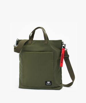 나일론 유틸리티 빅포켓 숄더백 GEE238-710 카키