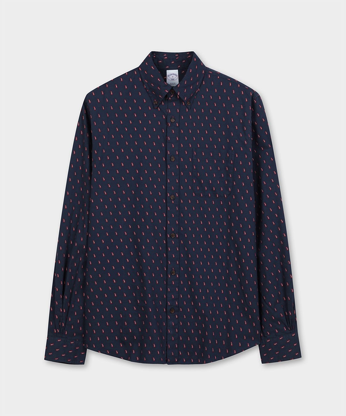 브룩스 브라더스(BROOKS BROTHERS) 프라이데이 풀라드 도비 셔츠 (네이비) (BBTHMF3583QEF)