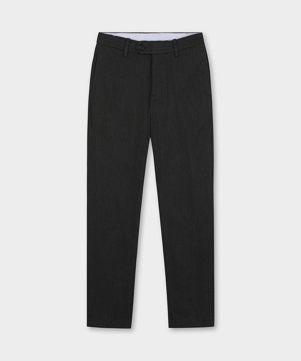 브룩스 브라더스(BROOKS BROTHERS) 레귤러핏 헤링본 플란넬 팬츠 (차콜) (BBPCMF4760VEF)
