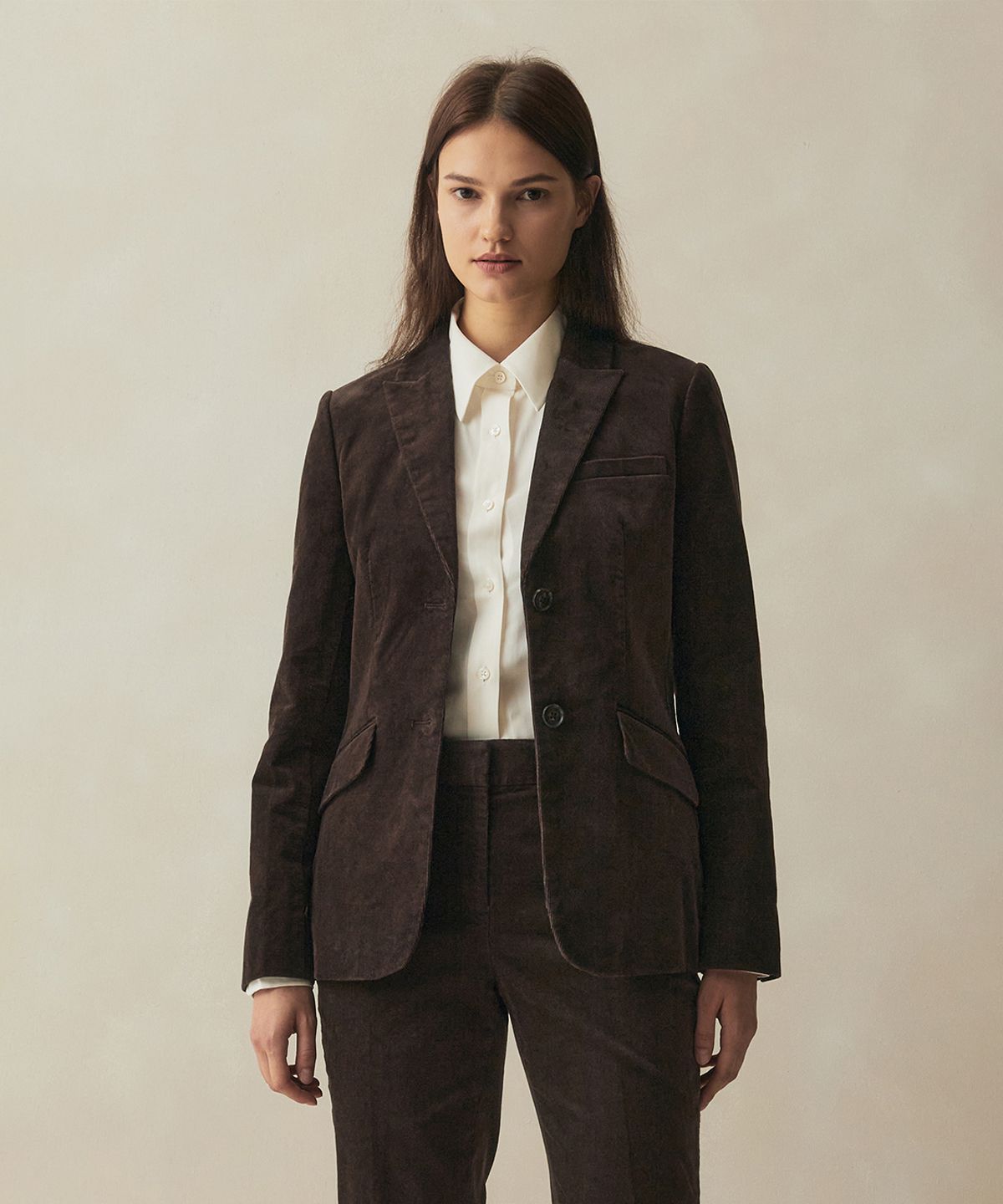 브룩스 브라더스(BROOKS BROTHERS) 코듀로이 2버튼 패치포켓 자켓 (브라운) (BBJSWF59884EF)
