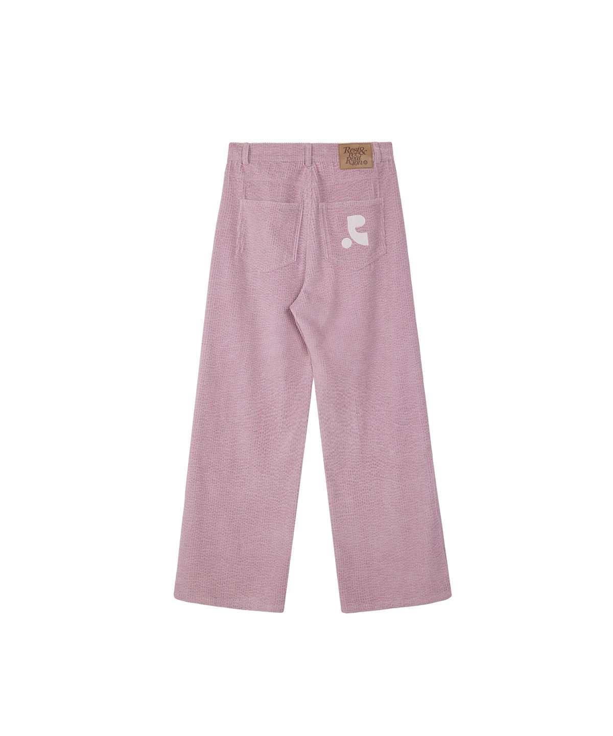 레스트앤레크레이션(REST&RECREATION) LOGO CORDUROY PANTS - PINK