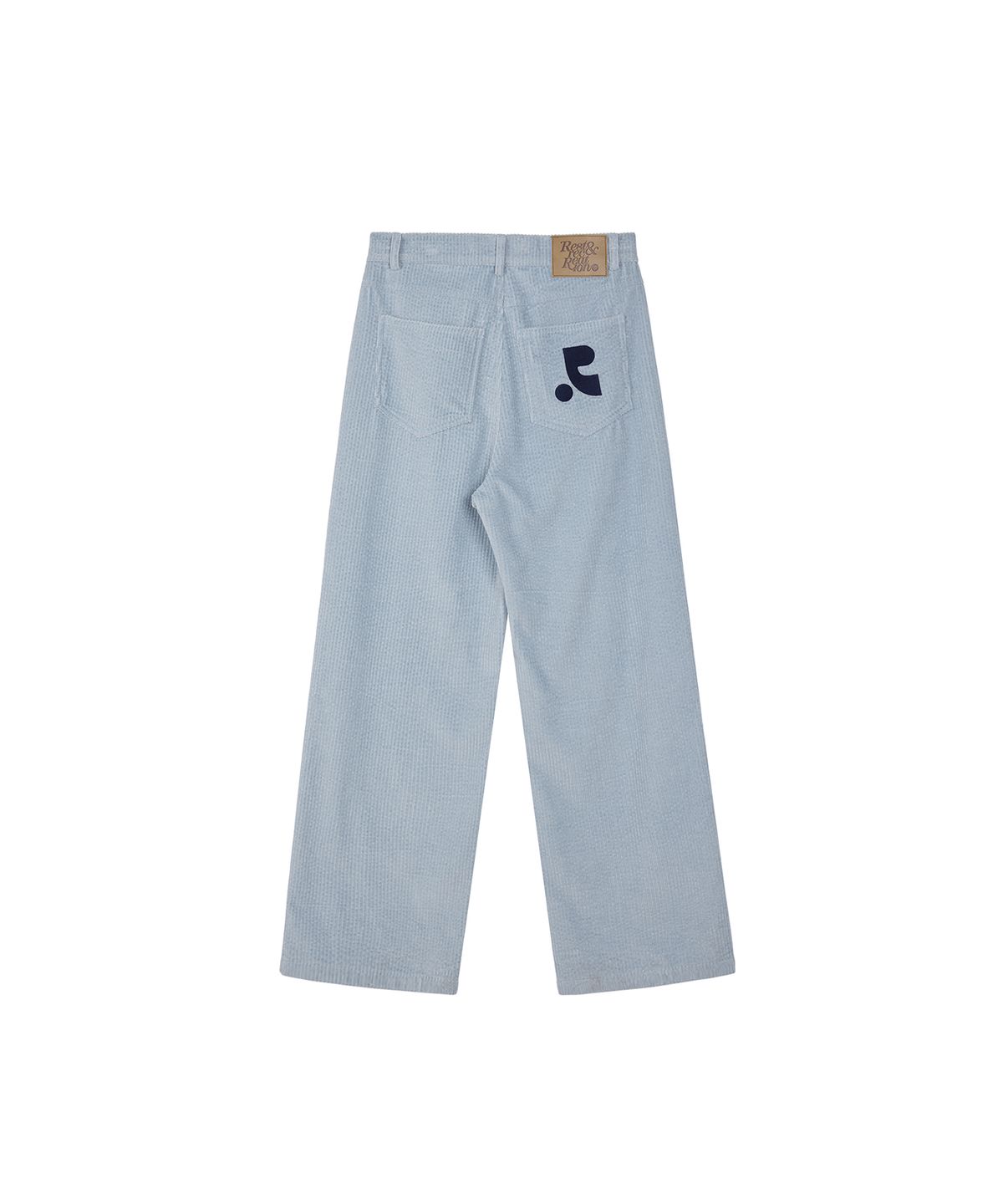 레스트앤레크레이션(REST&RECREATION) LOGO CORDUROY PANTS - SKY BLUE