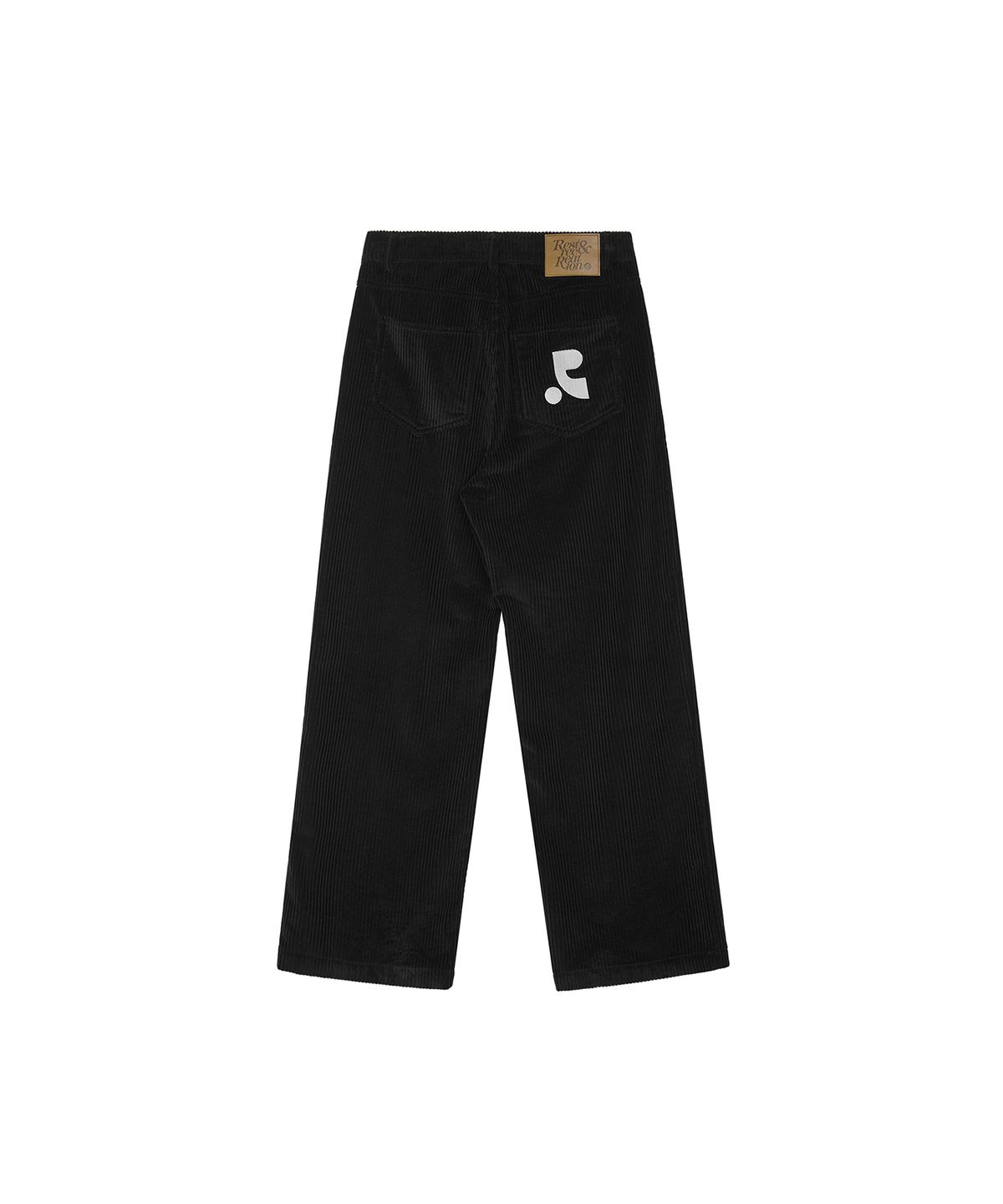 레스트앤레크레이션(REST&RECREATION) LOGO CORDUROY PANTS - BLACK