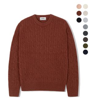 케이블 라운드 헤비 니트 풀오버 11 COLOR COOSKT068
