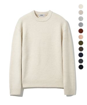 플레인 라운드 헤비 니트 풀오버 11 COLOR COOSKT067