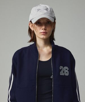 키티 심볼 볼캡 라이트그레이